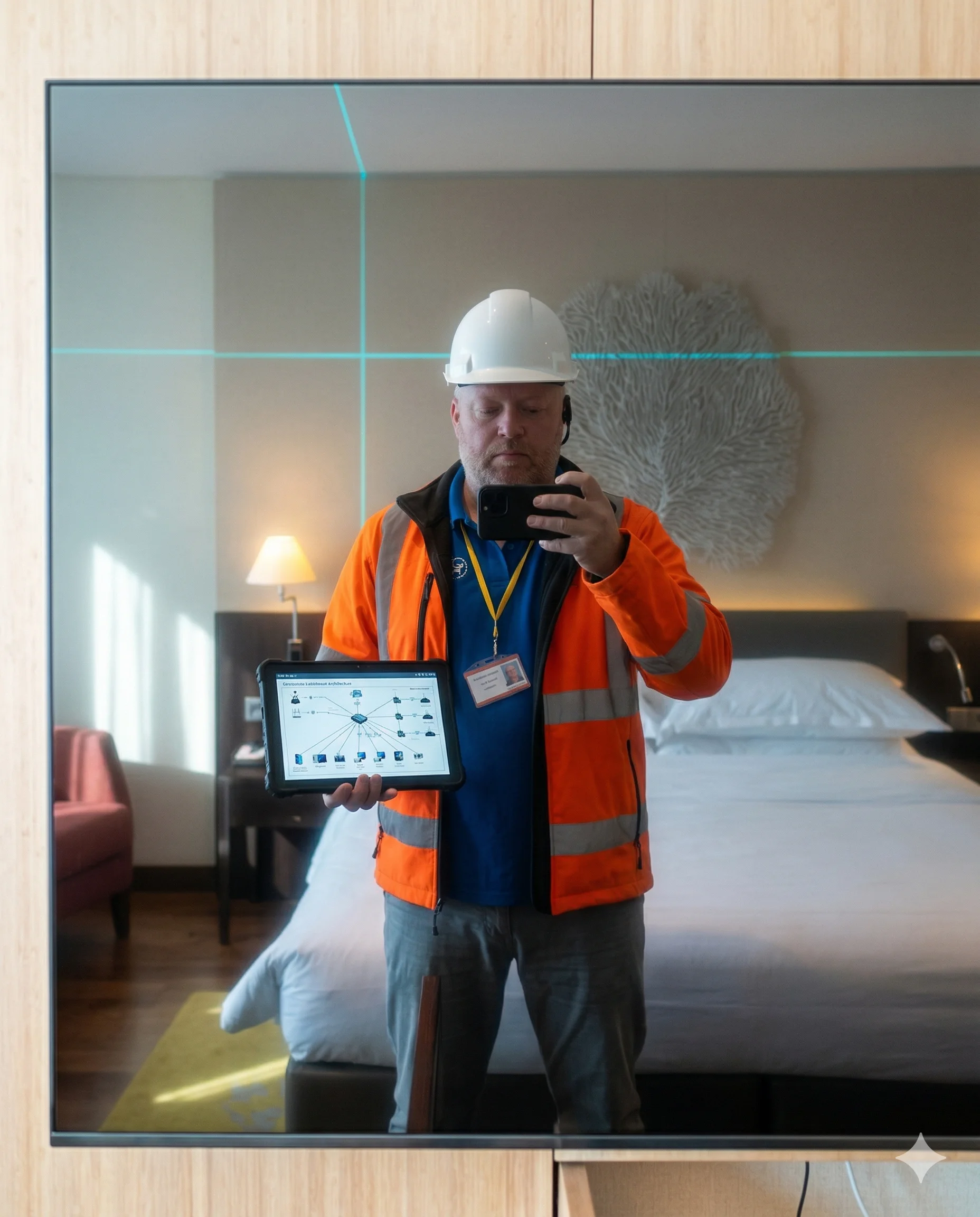 Piotr Morawski podczas wdrożenia iBeeQ